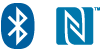 Bluetooth + NFC logos
