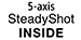 5-axis SteadyShot INSIDE