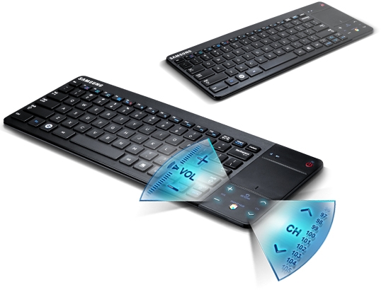 Keyboard and remote control combined in style