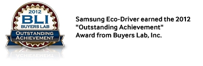 Samsung Eco-Driver earned the 2012