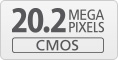 20.2 megapixel CMOS