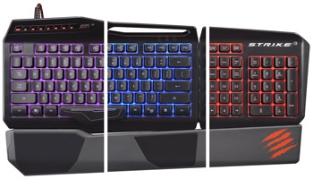 Mad Catz S.T.R.I.K.E. 3 Gaming Keyboard for PC - Fully Customizable RGB Backlighting