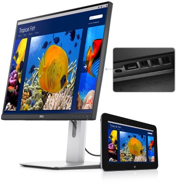 Dell UltraSharp 24 Monitor | U2414H - Bring your mobile devices to life on a large screen