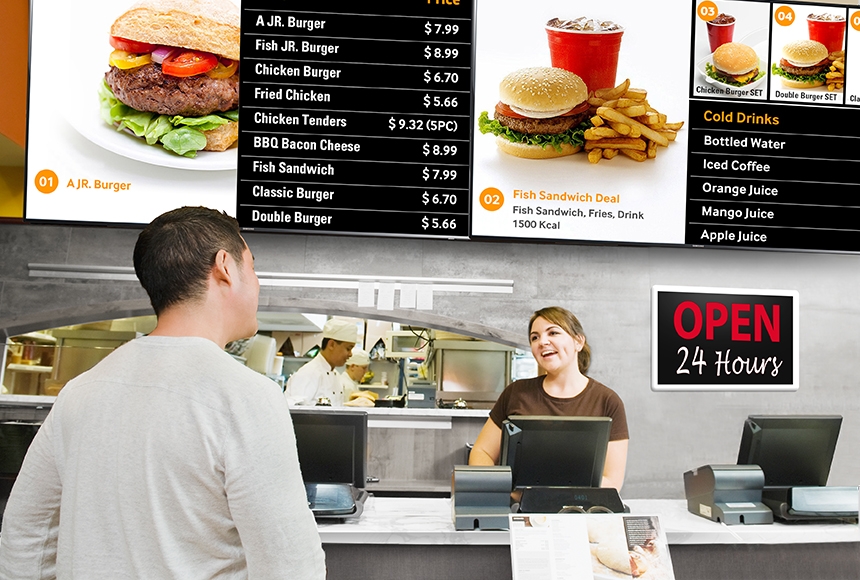 Attract audiences 24/7 with powerful professional digital signage 