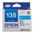 Epson T138292 #138 Ink Cartridge - Cyan - For Epson NX420/Workforce 60/320/325/525/7010 Printer