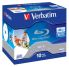 Verbatim BD-R 25GB 6X Blu-Ray - 10 pack Jewel Case - Inkjet Printable