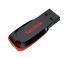 SanDisk 8GB Cruzer Blade Flash Drive - Ultra-compact, SanDisk SecureAccess Software, USB2.0 - Black/Red