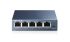 TP-Link TL-SG105 Gigabit Switch - 5-Port 10/100/1000 Switch, QoS, Steel Housing, Desktop Or Wall-Mounting Design