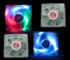 Microtech 80mm Transparent Fans with LED light (3 colors) Dual ball bearing