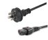 IEC Lock IEC C13 To Australia 3-Pin Plug Power Cord - Male To Female - 1M
