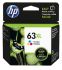 HP F6U63AA #63XL Ink Cartridge - Tri-Color Original, 330 Pages - For HP DeskJet 2130, DeskJet 3630 Printer