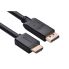 U Green DisplayPort Male to HDMI Male Cable - Black - 1M