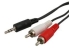 Comsol Stereo Male 3.5mm  to 2 x RCA Male - 3M