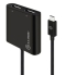 Alogic USB-C to Dual DisplayPort Adapter - Black DP(2), USB Type-C(1) Single Monitor 4K(3840×2160) @60Hz/Dual Monitor 4K(3840x2160) @30 Hz