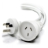 Alogic AUS 3-Pin (Male) to 3-Pin (Female) Mains Power Extension Cable - 2m, White