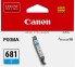 Canon CLI681C Ink Cartridge - Cyan to suit TR7560, TR8560, TS6160, TS8160, TS9160, TS6260, TS9560, TS9565, TS706, TS6360, TS8360, TR8660, TR7660, TR8660A