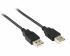 Cabac 40USB2AA2-BK USB 2.0 Link Cable - Type A-Male to Type A-Male - 2m, Black