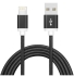 Astrotek USB Lightning Data Sync Charger 1M, Black for iPhone 7S 7 Plus 6S 6 Plus 5 5S iPad Air Mini iPod