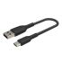 Belkin BoostCharge Braided USB-C to USB-A Cable - 15cm, Black