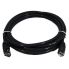 8WARE CAT6A UTP Ethernet Cable Snagless - 1M, Black