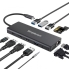 Simplecom USB-C 12-in-1 Multiport Docking Station Dual HDMI + VGA Triple Display Gigabit LAN