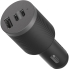 Otterbox USB-C 72W Triple Port Premium Pro Fast Car Charger - Black (78-80899) 1x USB-A (12W), 2x USB-C 30W (60W Shared), Intelligent, Safe Charging