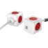 Allocacoc Powercube Extended USB Red-4 Outlets-2 USB 1.5m Cable