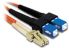 Comsol Multimode Duplex Fiber Patch Cable 62.5/125 OM1,  LC-SC - 10M