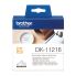Brother DK-11218 White round die-cut labels for the QL Labeller 24mm - 1000 per roll