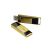 Apacer 16GB Flash Drive - USB2.0, Retractable Connector - Golden Metallic/Black