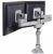LCD_Monitor_Arms Dual Side by Side LCD Pole, FlexMount - Silver