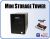 Addonics Mini Storage Tower - Black4-Port Hardware Port Multiplier, RAID 0,1,5,5+S,10, eSATA/USB Interface