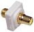 Access_Communications Australian Flush Plate Mounted RCA Connector - Yellow