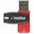 Imation 4GB Nanopro Flash Drive - Swivel Connector, Password Protection Software, USB2.0 - Black/Red