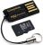Kingston USB microSDHC Reader w. 4GB microSDHC Card - Black
