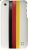 Trexta Stripe Series Leather Snap On - To Suit iPhone 3G, 3GS - Black Red Yellow on White