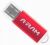 A-RAM 16GB U110 Flash Drive - Hot Swappable, Metallic Housing, USB2.0 - Red Metallic