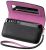 BlackBerry Pearl Leather Folio Case - To Suit BlackBerry 9100 - Black w. Pink Accent