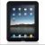 Laser Silicone Case - w. Screen Protector - To Suit iPad - Black