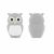 Bone_Collection 4GB Owl Flash Drive - Dustproof, Washable Silicone Coat, USB2.0 - White