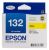 Epson T132492 #132 Ink Cartridge - Yellow - For Epson N11/NX125 Printers