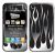 Gizmobies Stylish Protective Case - To Suit iPhone 4 - Metallic Flames