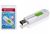 Transcend 16GB JetFlash 530 - Read 20MB/s, Write 6MB/s, Retractable Connector, USB2.0 - White/Green