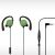 IPEVO CDHA-04IP Open Stereo Earphones - Green/BlackHigh Quality, In-Line Mic, Phone Calls, Comfort Wearing