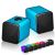 Divoom IRIS-02 Notebook Speakers - BlueHigh Quality, Stereo 2.0 Speaker System, Aluminium, USB Powered