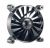 CoolerMaster Turbine Fan - 120x120x25mm, Barometric Ball Bearing, 1200rpm, 56.5CFM, 21dBA - Black