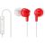 Sony DREX300IPR Stereo Headset - RedHigh Quality, 13.5mm Driver Units Reproduce Vocal And Instrumental Sound With Vivid Clarity, Comfort Wearing