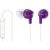 Sony DREX300IPV Stereo Headset - VioletHigh Quality, 13.5mm Driver Units Reproduce Vocal And Instrumental Sound With Vivid Clarity, Comfort Wearing
