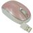 Fujitsu Optical USB Mouse w. Retractable Cord - Gloss Light Pink