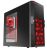 Sharkoon T9 Value Midi-Tower Case - No PSU, Black1xUSB3.0, 3xUSB2.0, 1xAudio, 3x120mm Red LED Fan, ATX